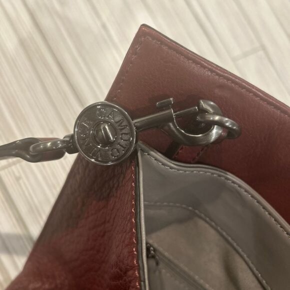 Vince Camuto Large Leather Tote Bag Women's Crossbody‎ Strap Beck Cinnabar - Picture 10 of 15